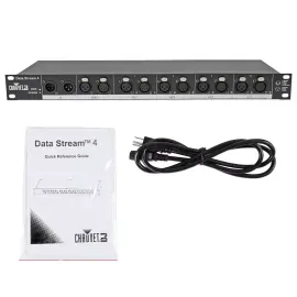 Chauvet DJ Data Stream 4 Datastream 1-4 Optical Splitter 1-Space (1U) Rack Mount