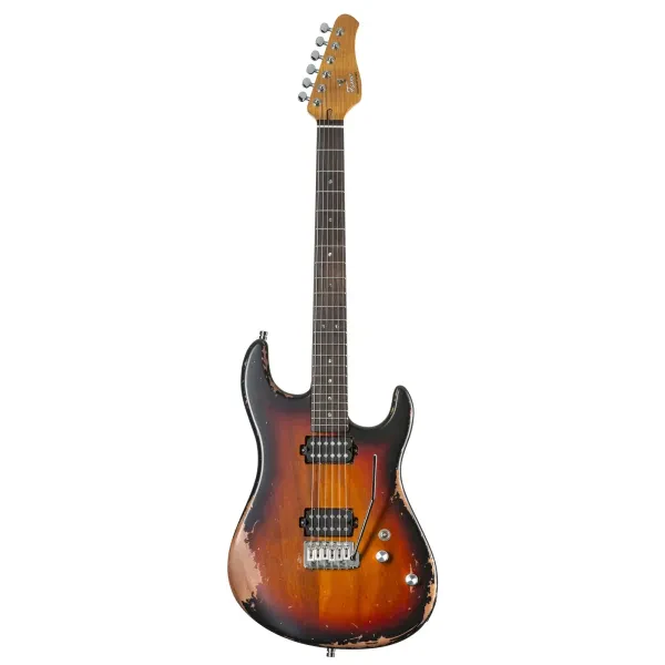 Электрогитара Fame Audio Custom ST RW Worn Sunburst