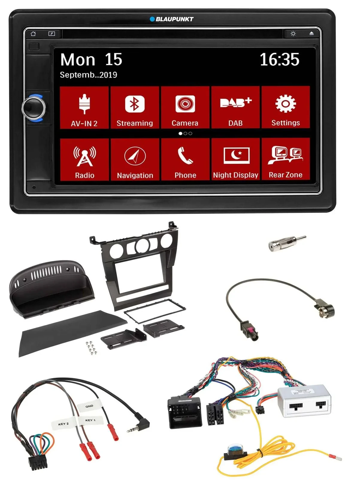 Автомагнитола для BMW 5 Series (E60) Blaupunkt 2DIN, DAB, TMC, USB, Bluetooth, навигация
