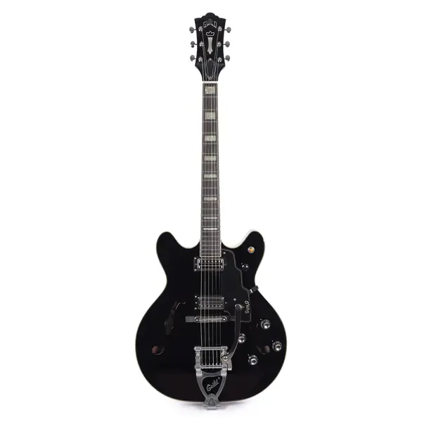 Электрогитара полуакустическая Guild Starfire V with Guild Vibrato Black