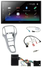 Автомагнитола для Opel Astra J (с 2009) Pioneer 2DIN, USB, Bluetooth, DAB, поддержка управления на руле