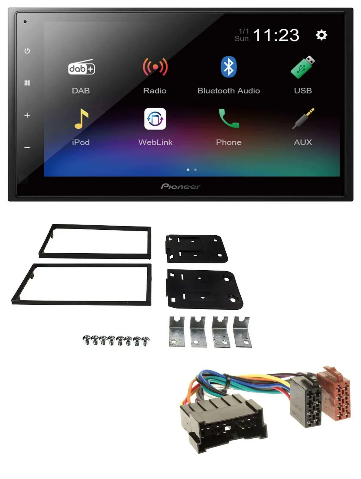 Pioneer USB Bluetooth DAB 2DIN MP3 Autoradio für Kia Carens II 2002-2006