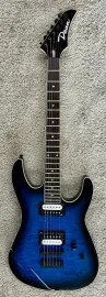 Dean MDX Electric Guitar, Quilt Maple, Trans Blue Burst Finish, Model MDX QM TBB