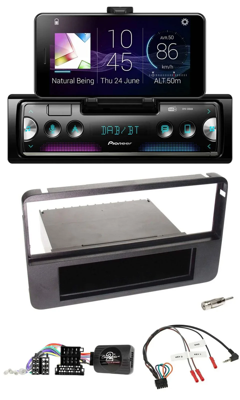 Автомагнитола Pioneer USB Bluetooth DAB для Alfa Romeo 159/Brera/Spider