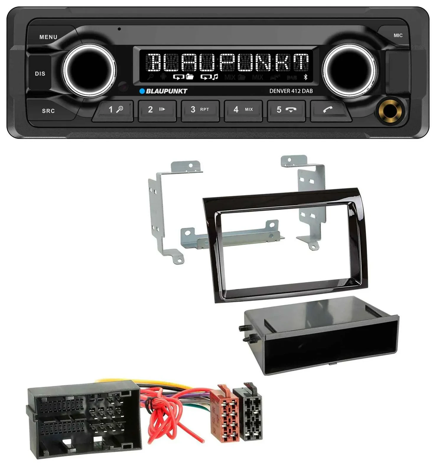 Автомагнитола Blaupunkt Bluetooth DAB MP3 USB для Citroen Jumper и Fiat Ducato (2014–2021)