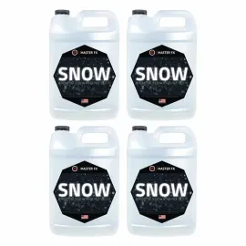 Master FX SF-ST-1 Water Based No Residue Snow Fluid 4 Gallon Bottles Pack