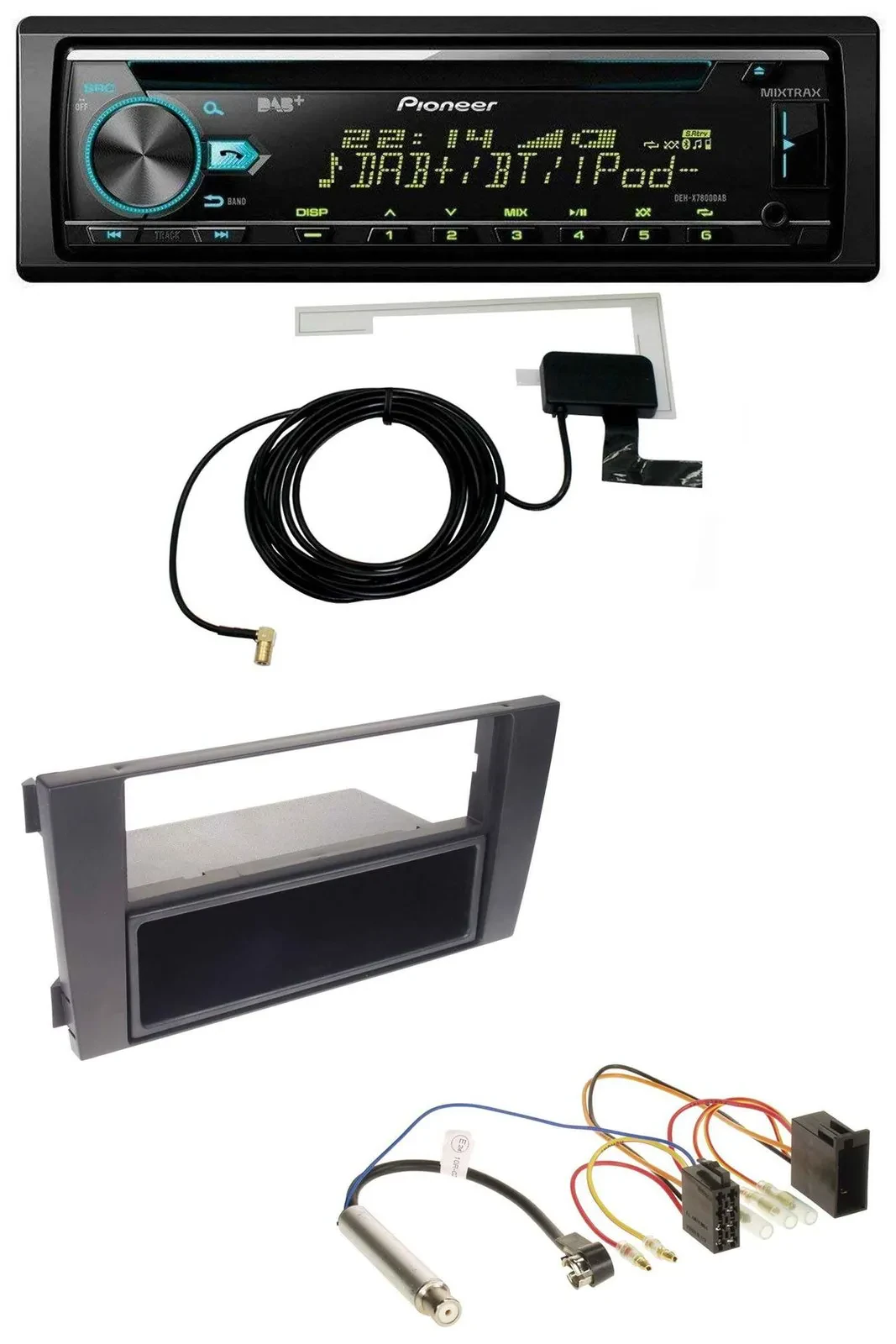 Pioneer MP3 AUX CD USB DAB Autoradio für Audi A6 C5 2001-2005 Symphony ISO