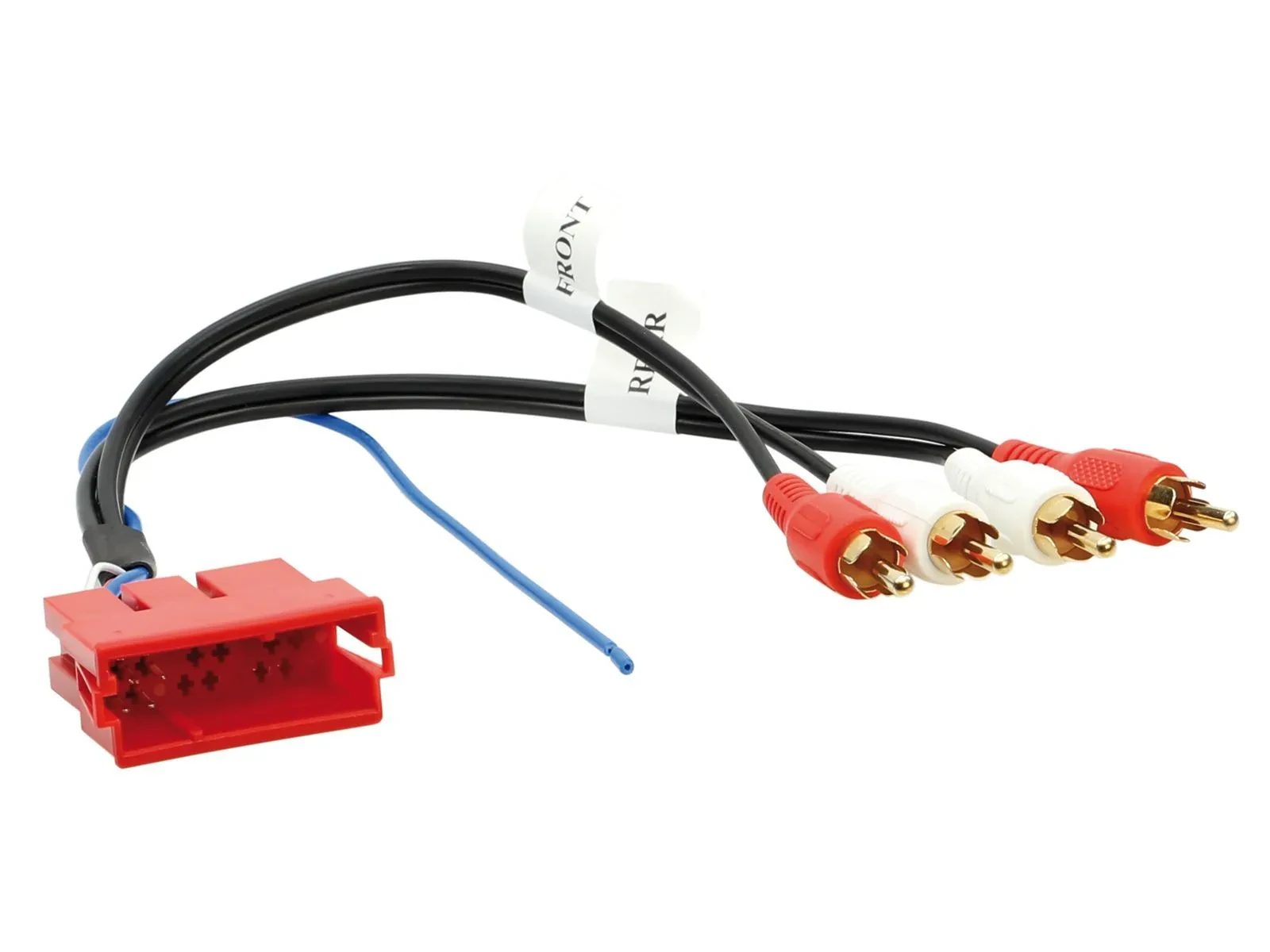Aktivsystemadapter Line-Out Adapter 2/4 Kanal Cinch Mini-ISO für Audi A2 A3 A4 A