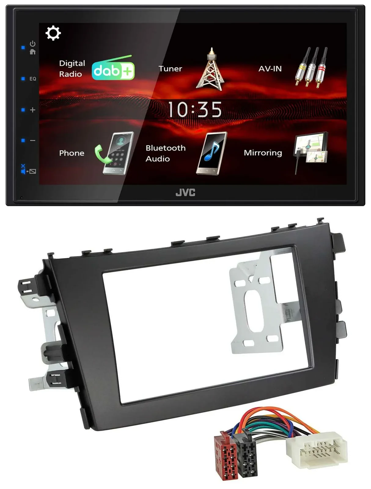 JVC USB Bluetooth MP3 DAB 2DIN Autoradio für Suzuki Celerio LF ab 2014