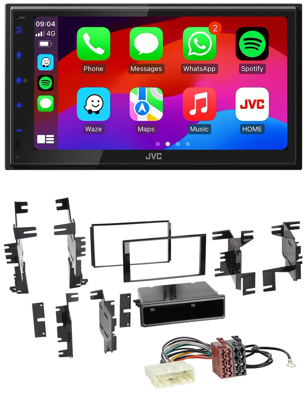 JVC Bluetooth USB MP3 2DIN DAB Autoradio für Nissan Cube ab 09 Frontier ab 13