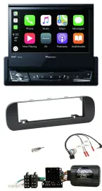 Pioneer DVD Bluetooth DAB USB Lenkrad Autoradio für Fiat Panda 2012-2020 schwarz