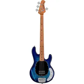 Бас-гитара Sterling by Music Man StingRay Ray34 Flame Maple Neptune Blue