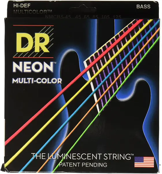 Струны для бас-гитары DR Strings NMCB5-45 45-125 (люминисцентные)