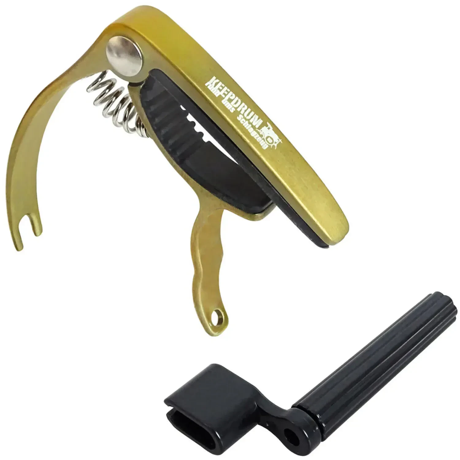 Каподастр keepdrum GCP-DG-SK Gold с вертушкой