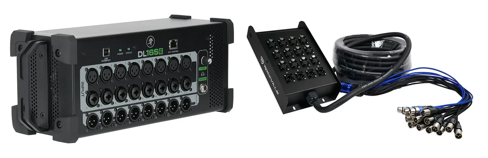 Цифровой микшер Mackie DL16SE 16-канальный, рэковый, с предусилителями Onyx+, с аудиоинтерфейсом (набор)