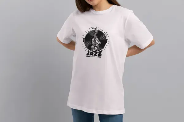 Футболка Popmerch MWXXL58 "Jazz Festival" белая, мужская, размер XXL