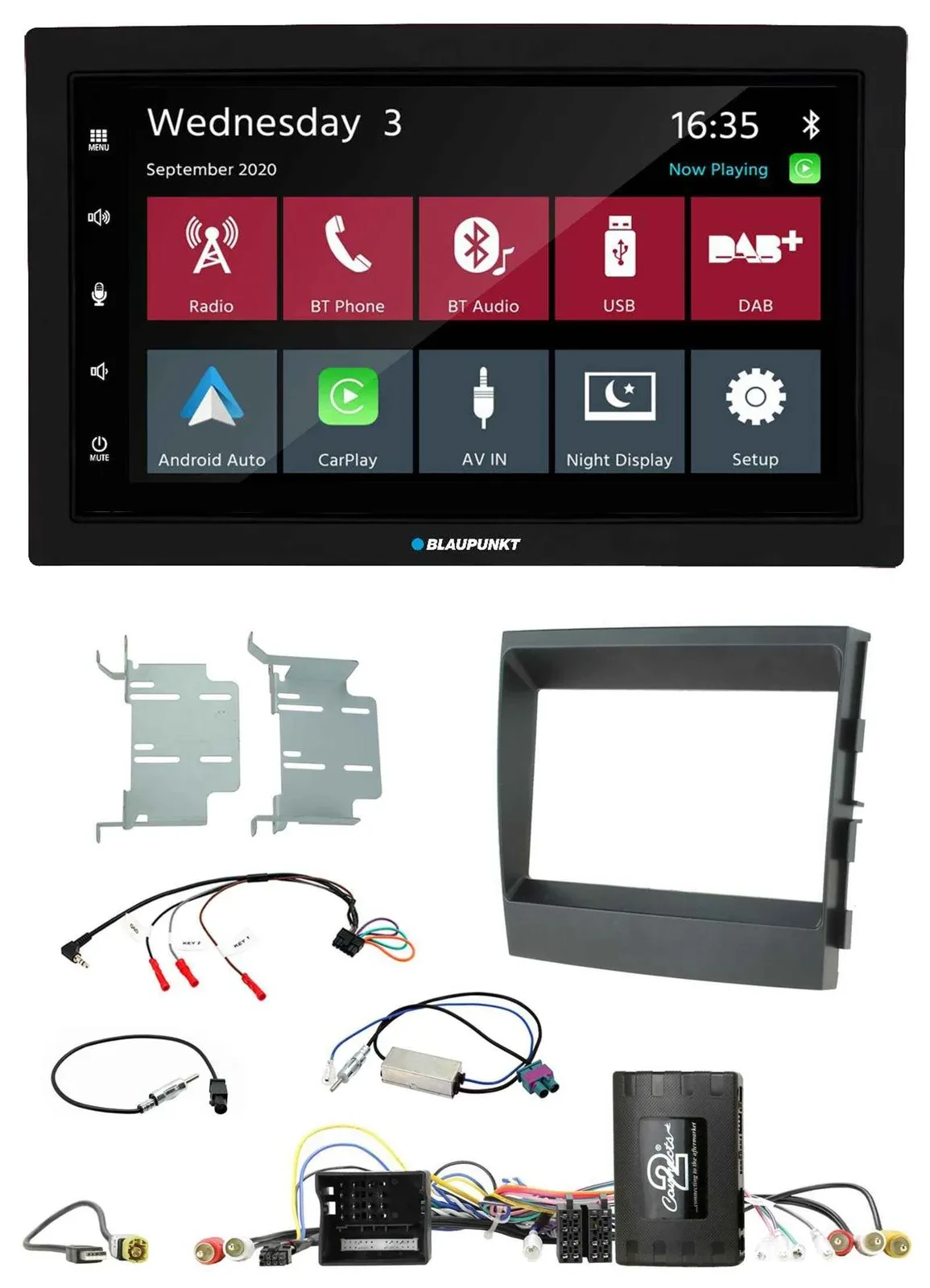 Blaupunkt DAB Bluetooth USB Lenkrad 2DIN Autoradio für Porsche Panamera 09-16 In