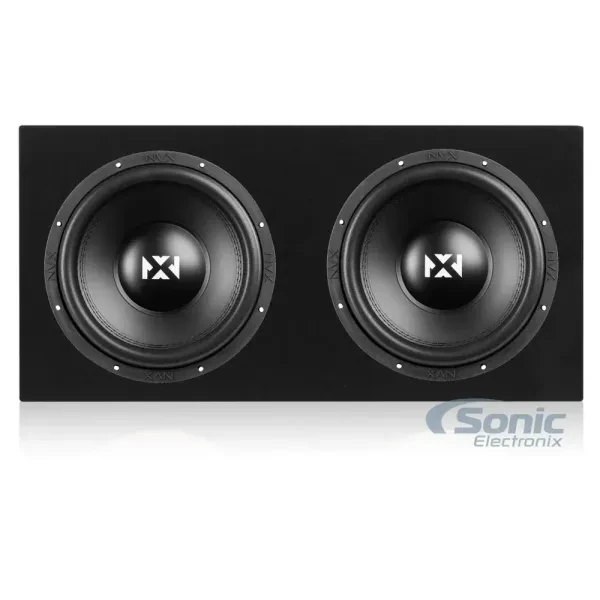 2x NVX VSW124v3 12" Dual 4-Ohm Subwoofers+Dual Sealed Enclosure
