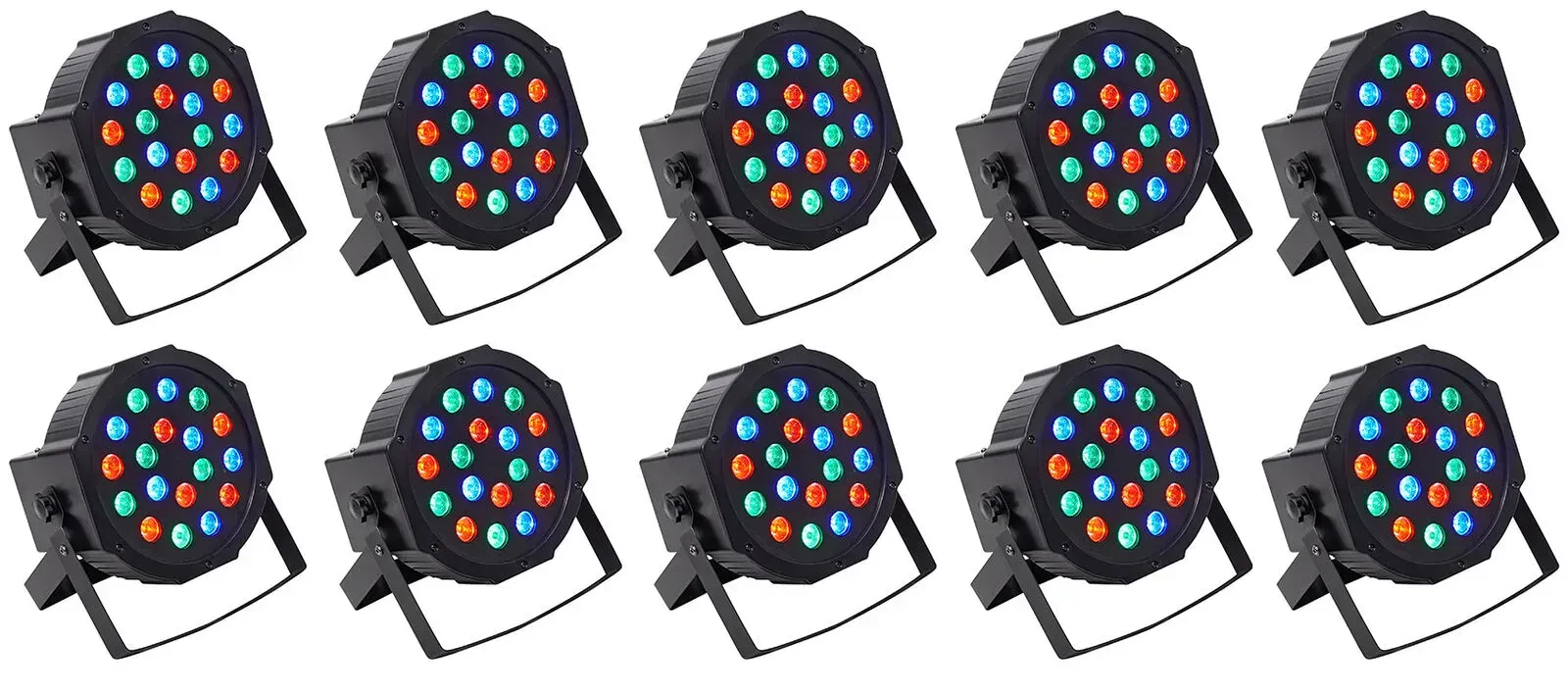 Светодиодный прибор Rockville RockPAR50 LED RGB (10 штук)