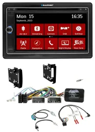 Blaupunkt 2DIN USB DAB Lenkrad Bluetooth TMC Navigation für Chrysler Dodge Jeep