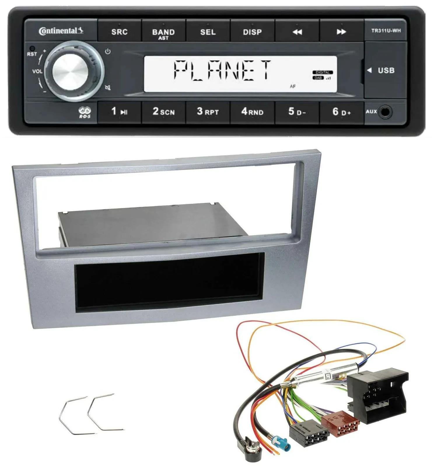 Continental USB MP3 AUX 1DIN Autoradio für Opel Astra H Zafira B Corsa D ab 2005