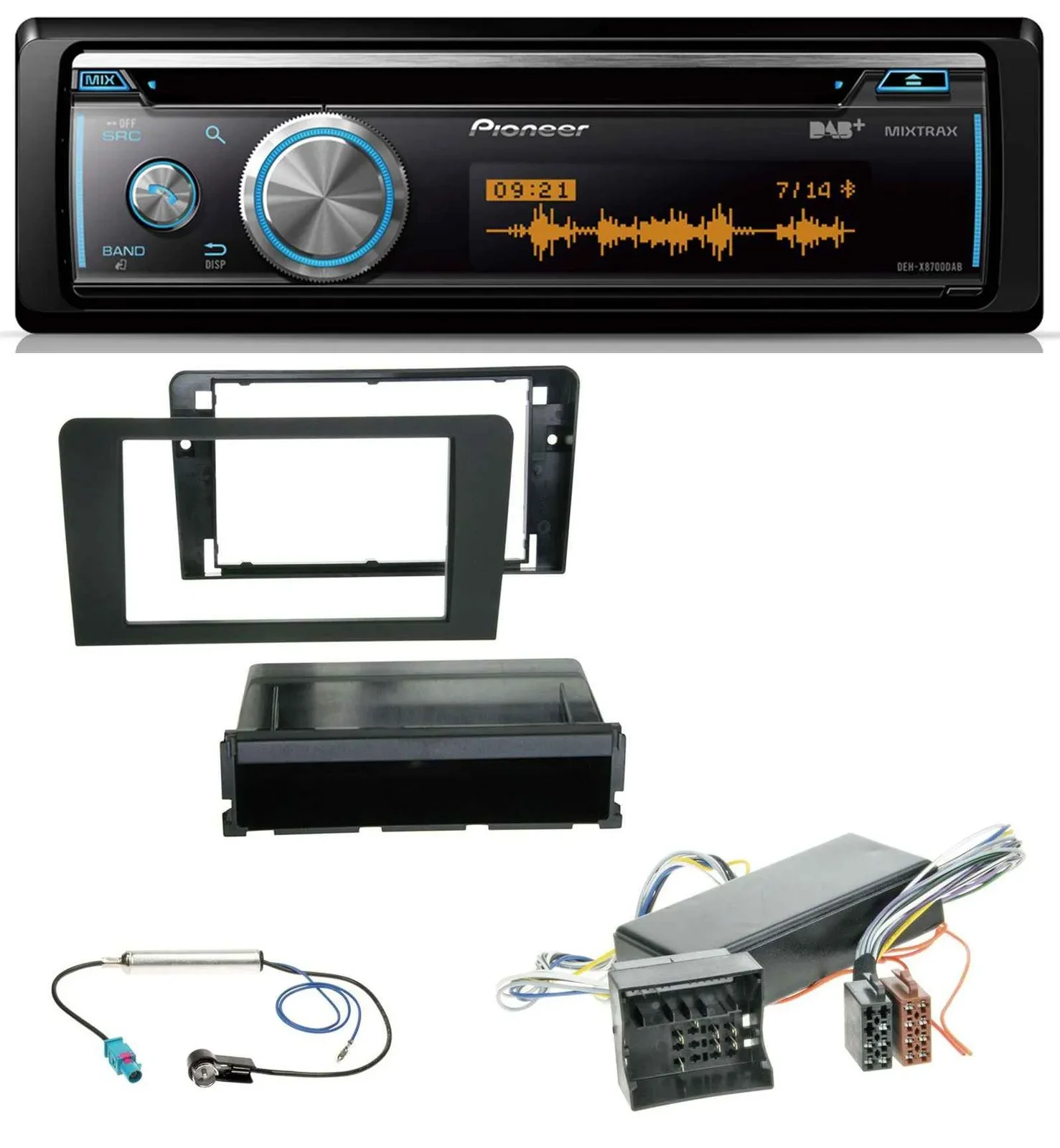 Pioneer MP3 DAB USB CD Bluetooth Autoradio für Audi A3 06-12 8P Symphony Bose Ak