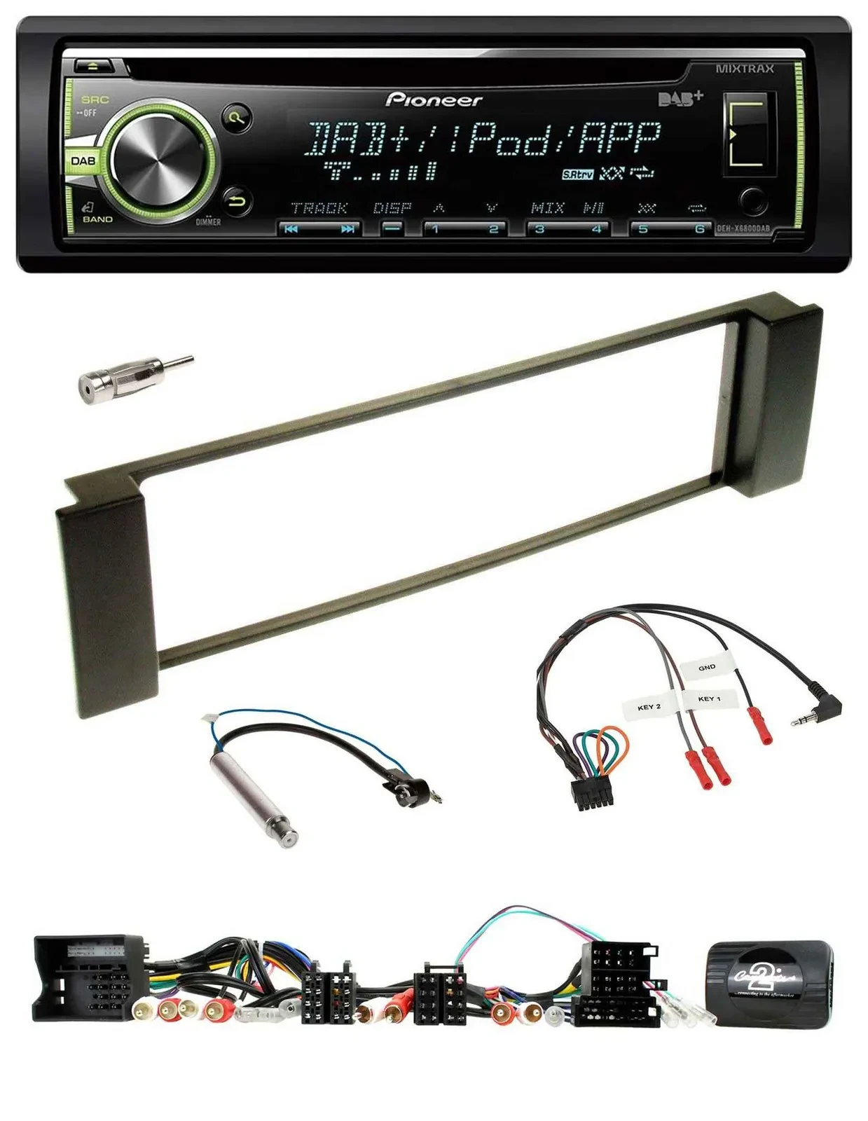 Pioneer DAB USB MP3 Lenkrad CD Autoradio für Audi A3 A6 Can-Bus 00-04