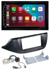 ESX 2DIN DAB USB MP3 Bluetooth Autoradio für Kia Ceed (ab 12) schwarz