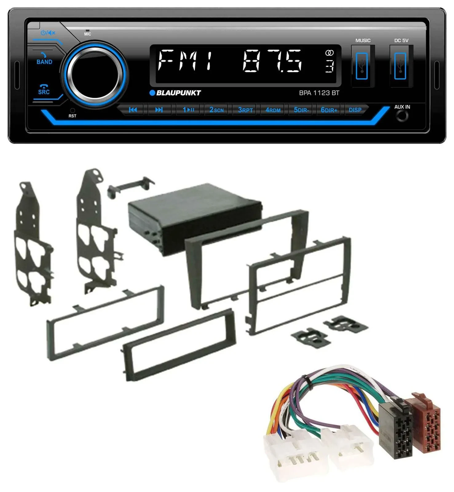 Blaupunkt MP3 Bluetooth USB AUX Autoradio für Lexus IS 300 (XE1, 2001-2005)