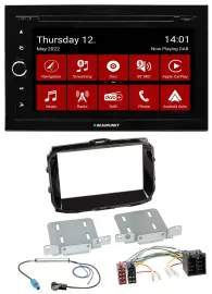 Blaupunkt MP3 DVD Bluetooth DAB 2DIN USB Autoradio für Alfa Romeo ISO ab 2013 pi