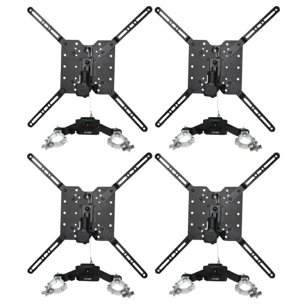 ProX XT-MEDIAMOUNT 32" to 80" TV Bracket Trussing Mounts 4 Pack