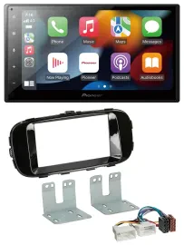Pioneer DAB Bluetooth 2DIN USB MP3 Autoradio für Kia Soul PS ab 14 piano-schwarz