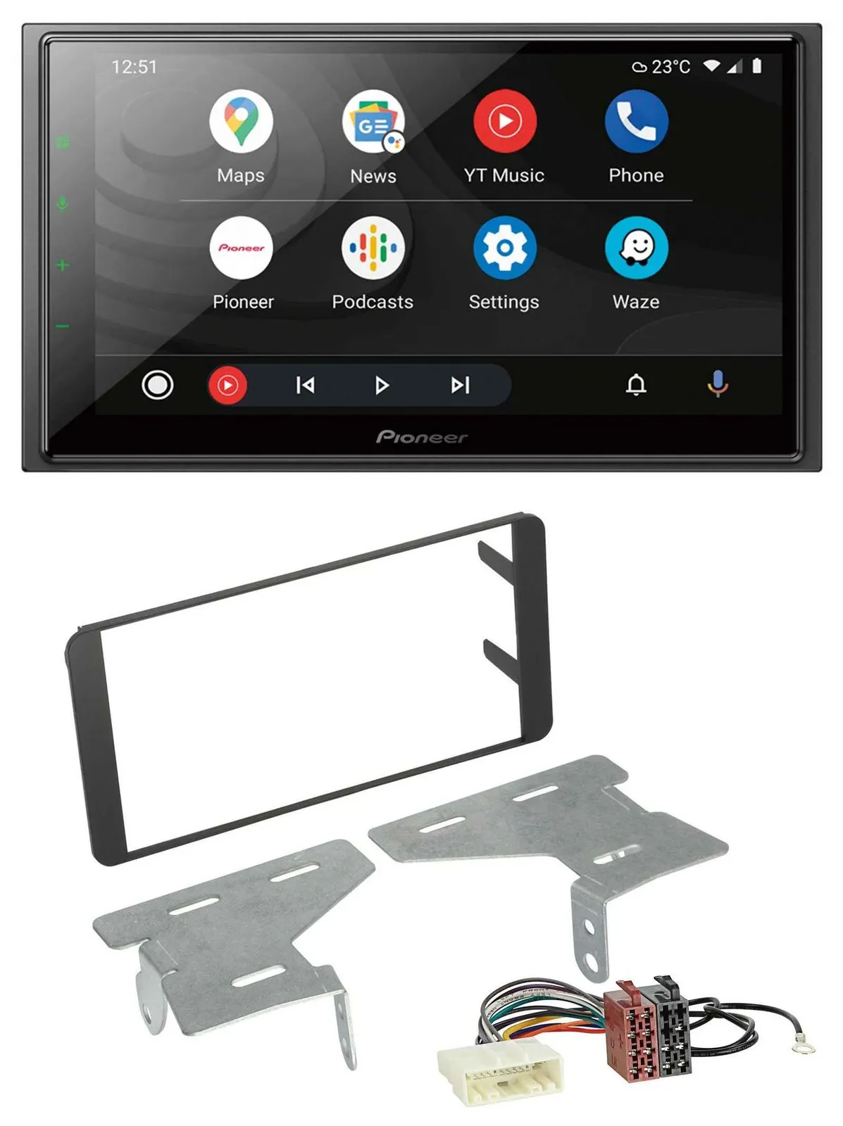 Pioneer USB 2DIN DAB MP3 Bluetooth Autoradio für Subaru BRZ (ab 2012)