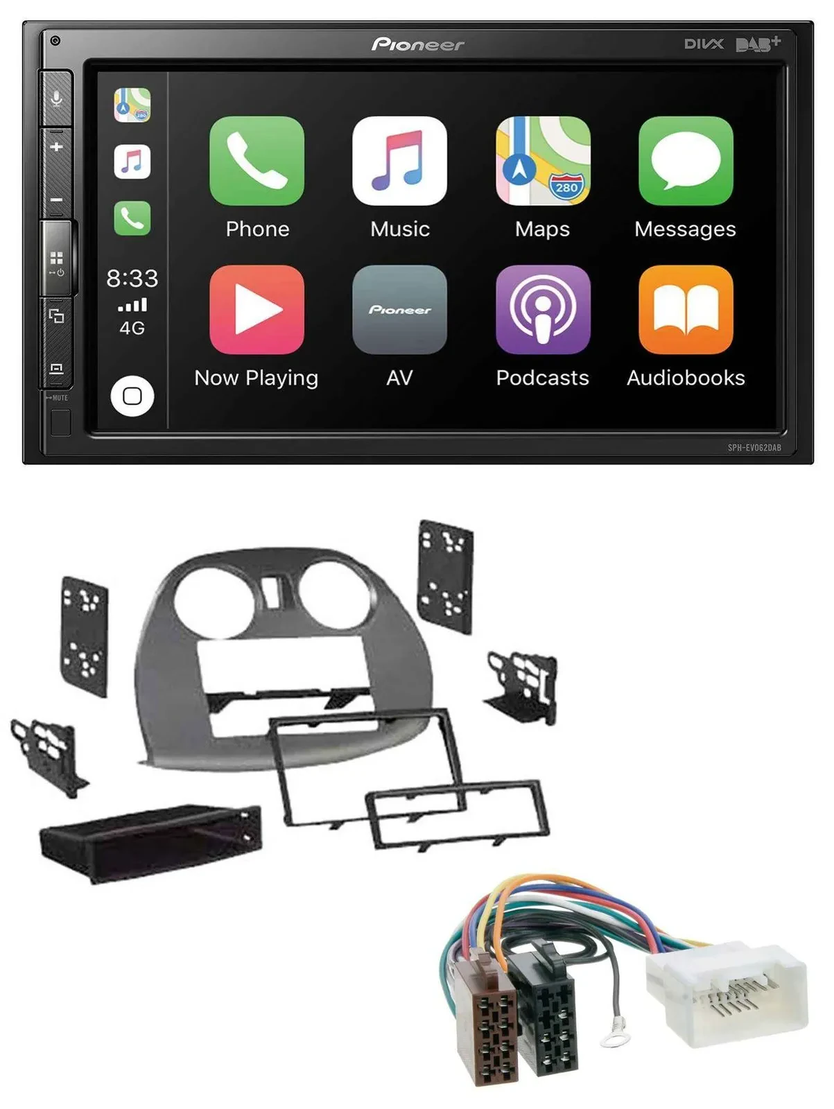 Pioneer USB MP3 DAB 2DIN Bluetooth Autoradio für Mitsubishi Eclipse 4G 05-12
