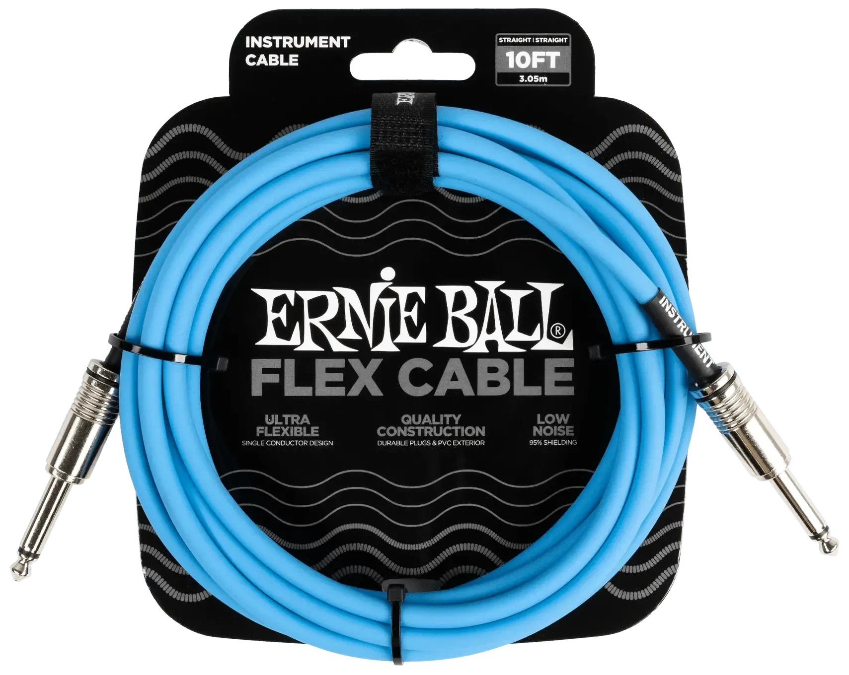 Инструментальный кабель Ernie Ball 6412 3м Flex Blue