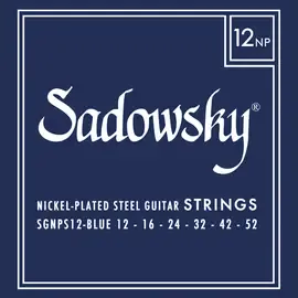 Струны для электрогитары Sadowsky Blue Label Nickel Plated Steel 12-52