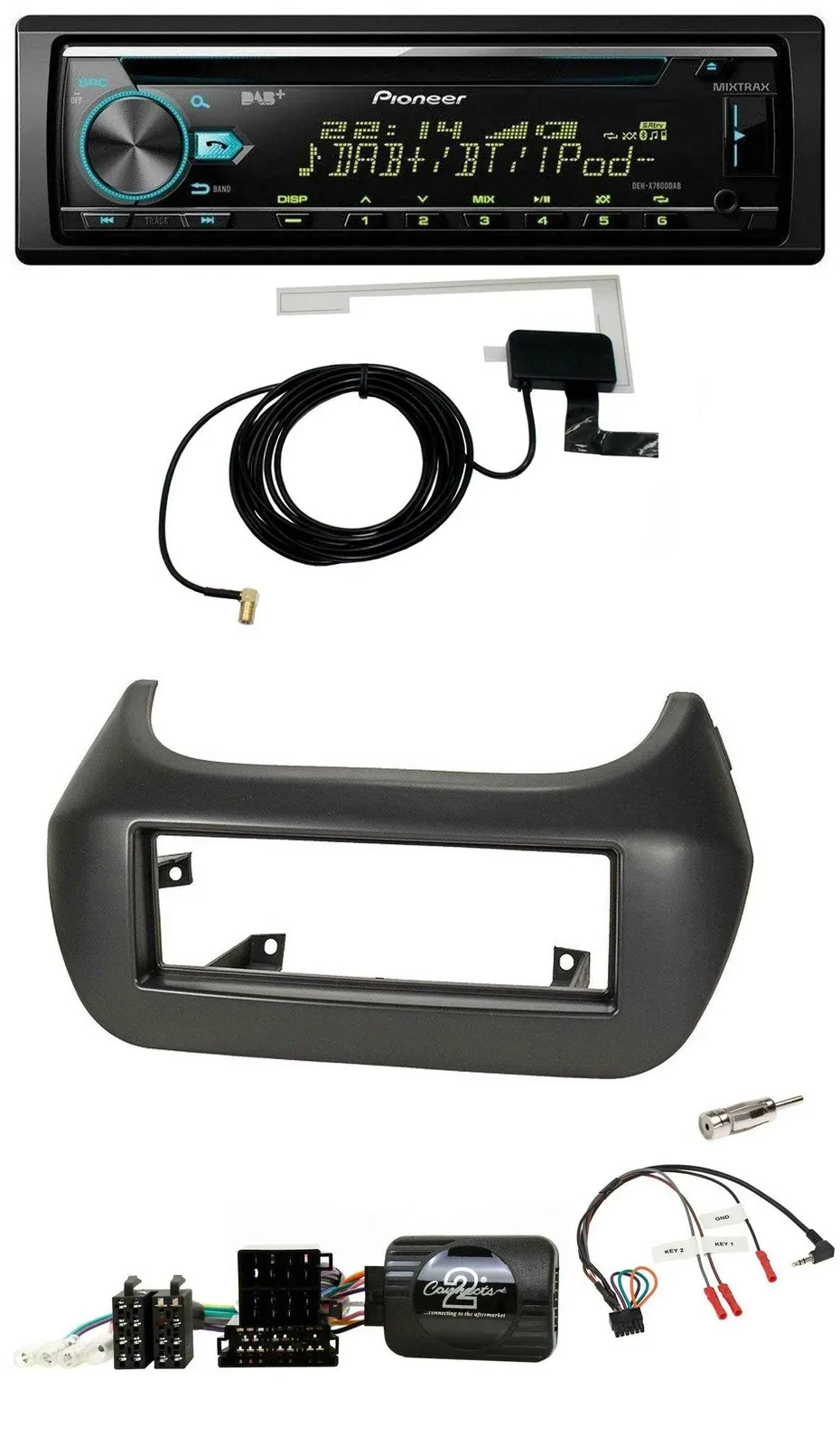 Автомагнитола для Fiat Fiorino, Citroen Nemo, Peugeot B Pioneer MP3 CD USB DAB