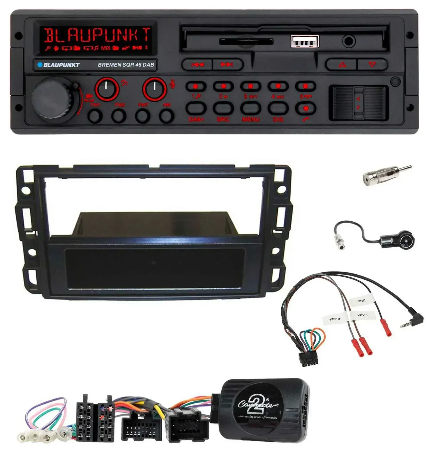 Blaupunkt SD Lenkrad USB Bluetooth DAB Autoradio für Cadillac BLS YSCF 2006-2010