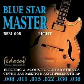 Струны для электрогитары Fedosov BSM008 Blue Star Master 8-38