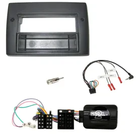 Einbauset Lenkradadapter DIN Autoradio für Fiat Stilo 2001-2007 Profi Ablage