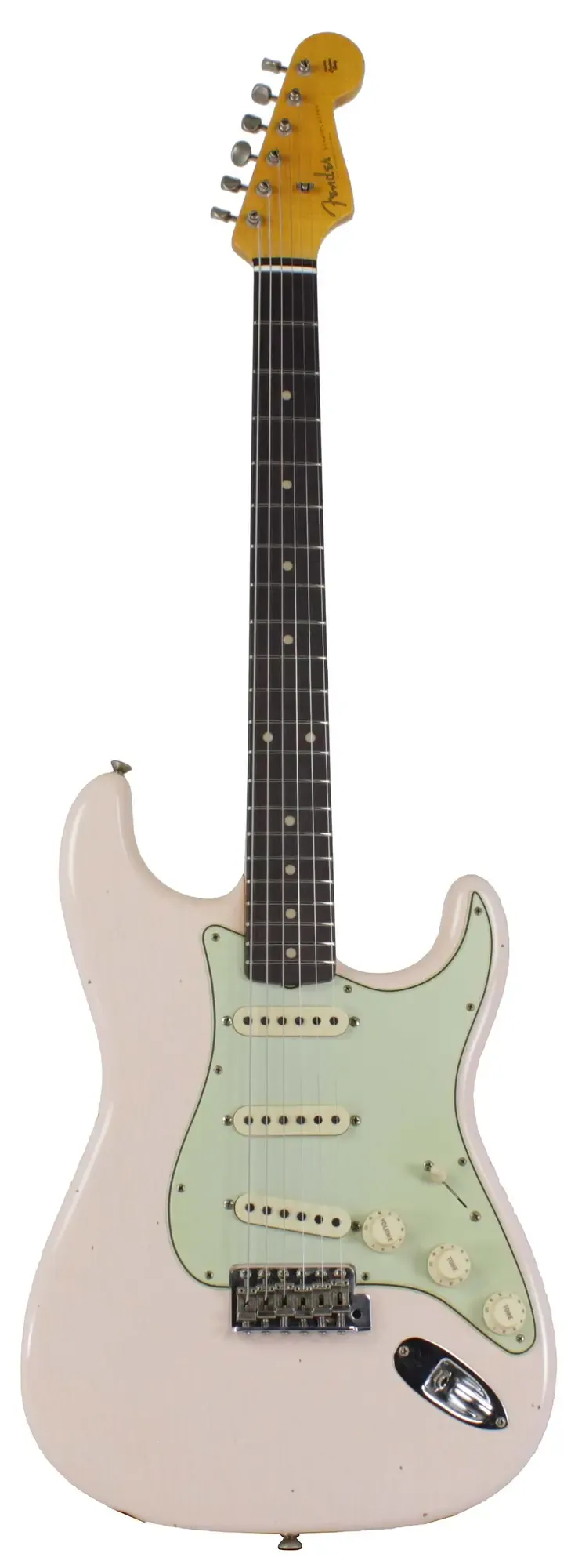 Электрогитара Fender Custom Shop Limited Edition 1959 Stratocaster Relic Super Faded Aged Shell Pink