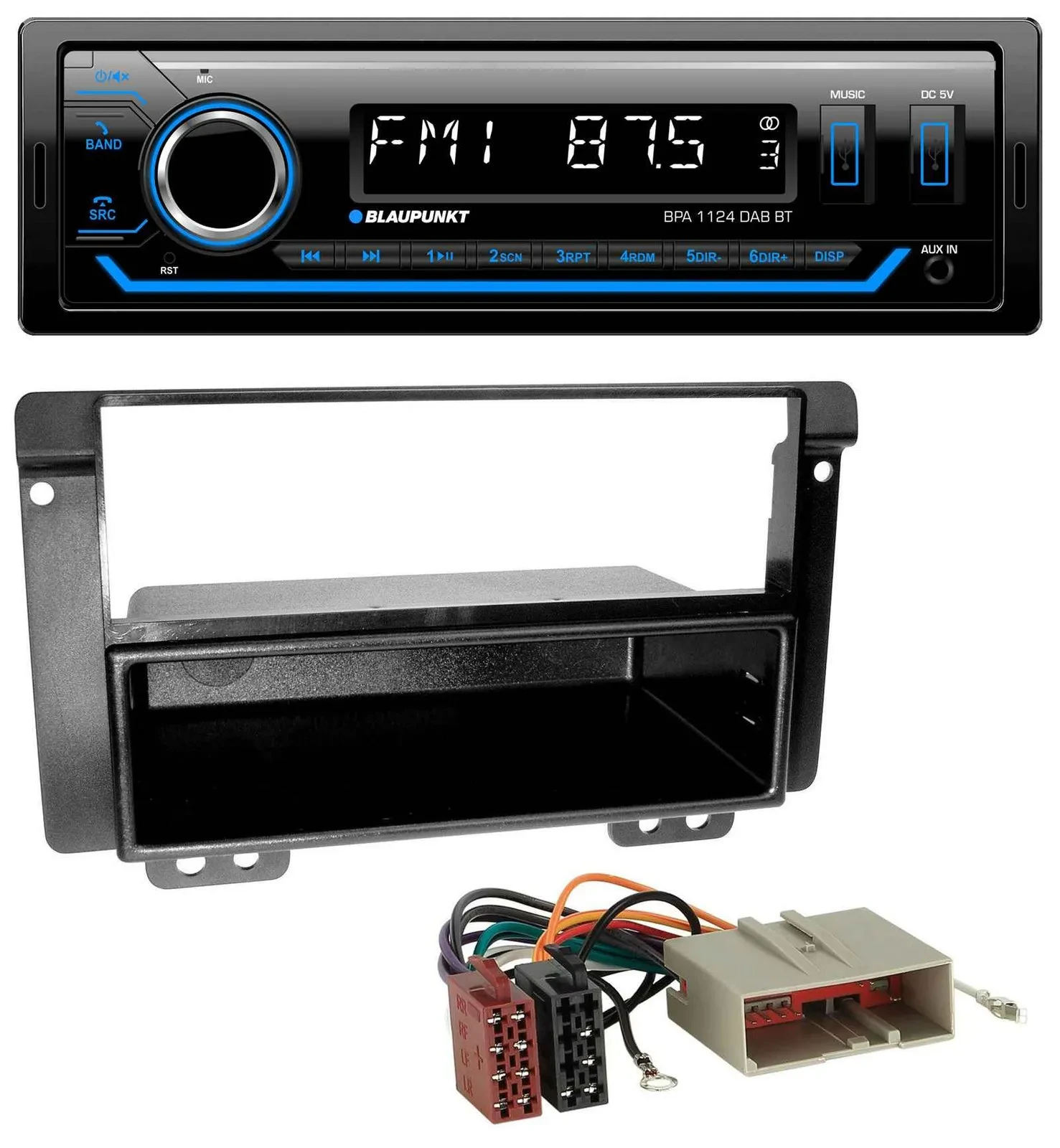 Blaupunkt Bluetooth USB DAB MP3 Autoradio für Landrover Freelander 2004-2007
