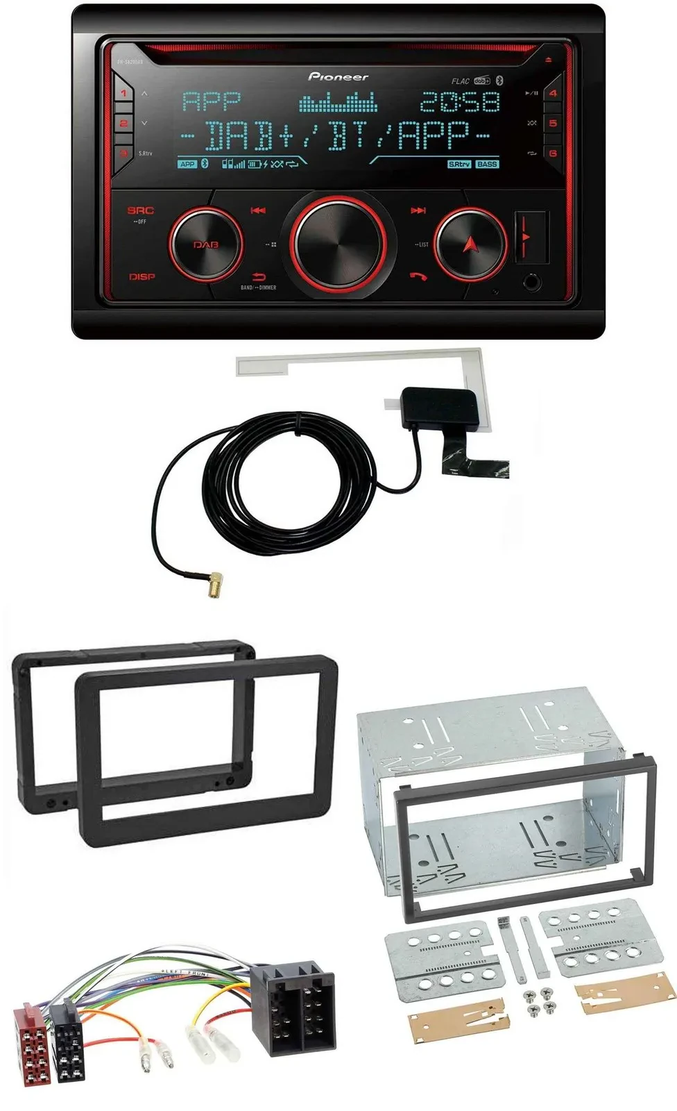 Автомагнитола для Alfa Romeo 159/Spider/Brera Pioneer 2-DIN MP3 DAB USB CD Bluetooth