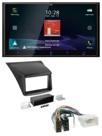 JVC USB Bluetooth 2DIN DAB MP3 Autoradio für Mitsubishi L200 2006-2015