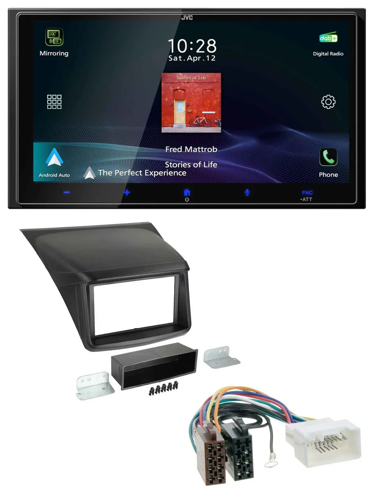 JVC USB Bluetooth 2DIN DAB MP3 Autoradio für Mitsubishi L200 2006-2015