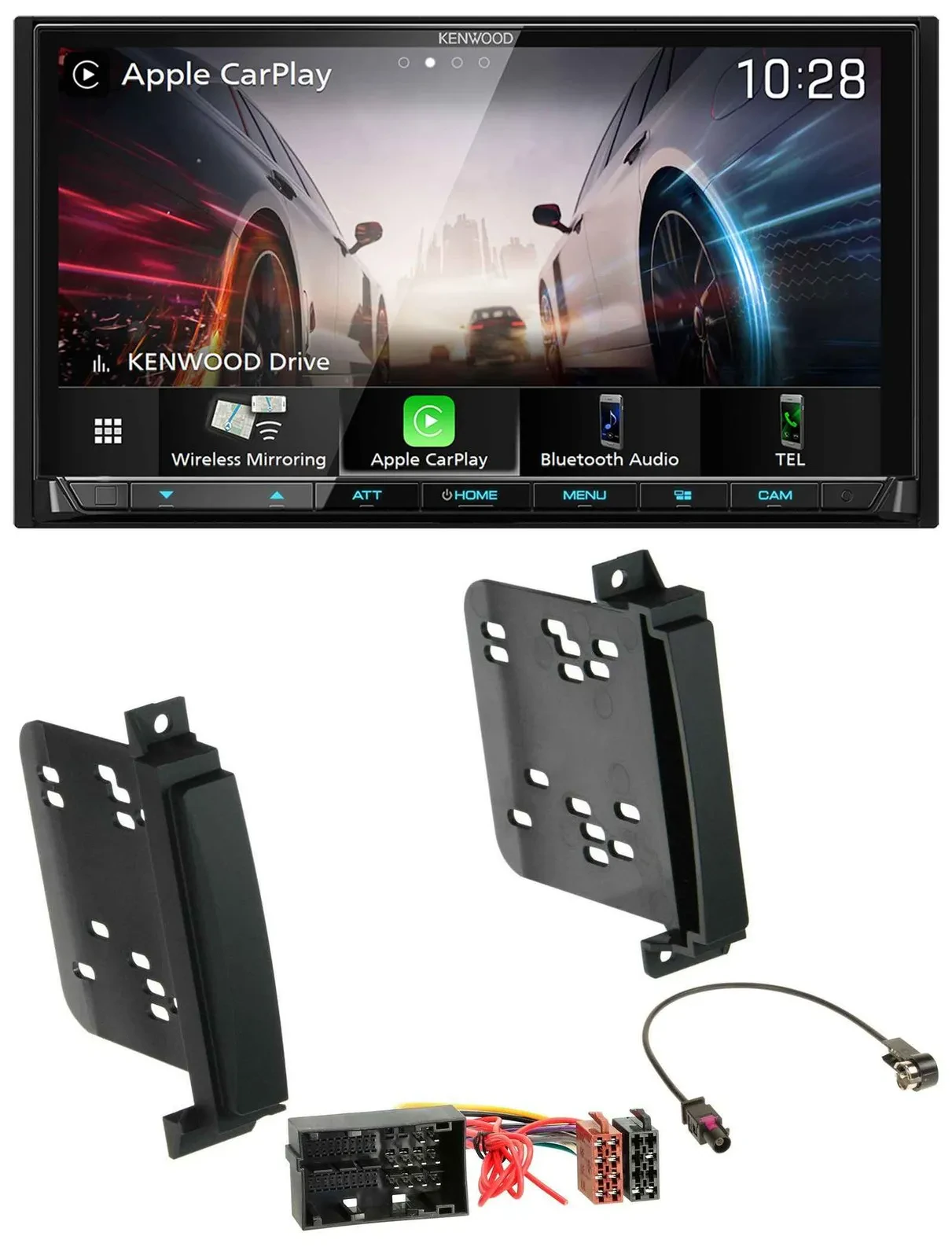 Kenwood MP3 2DIN USB DAB Bluetooth Autoradio für Jeep Grand Cherokee Dodge Duran