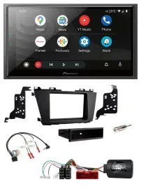 Pioneer USB 2DIN DAB Lenkrad Bluetooth Autoradio für Mazda 5 2010-2015