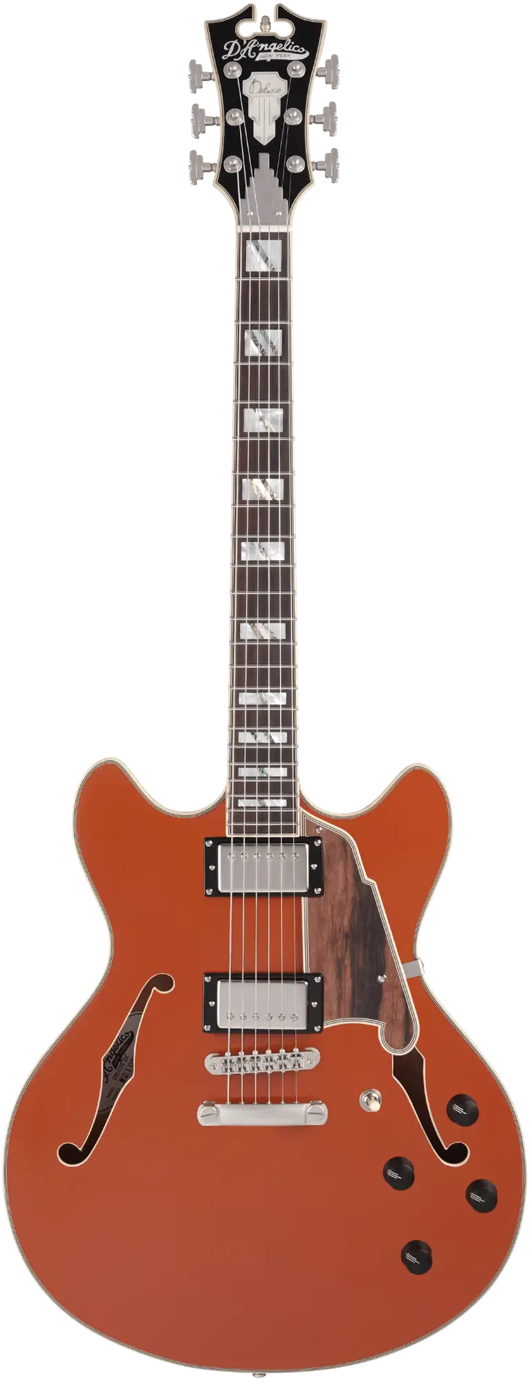 Электрогитара полуакустическая D'Angelico Deluxe DC Limited Edition Rust