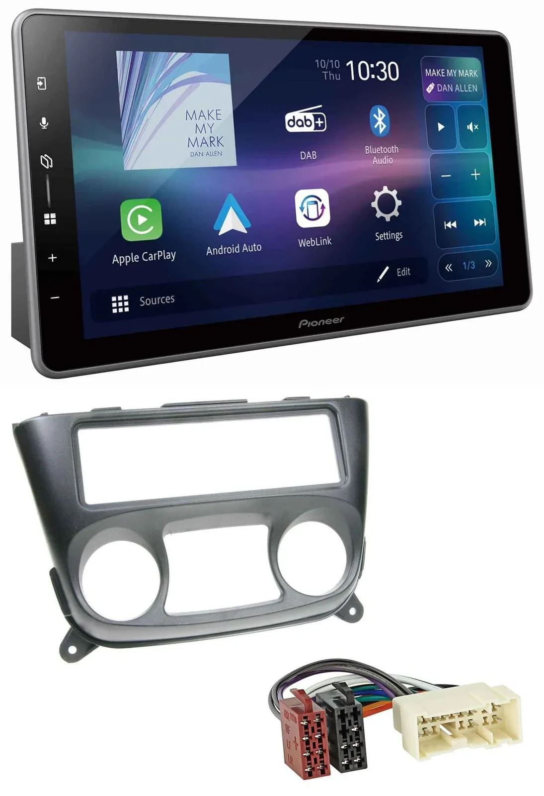 Pioneer Bluetooth USB DAB MP3 Autoradio für Nissan Almera N16 (ab 2000)