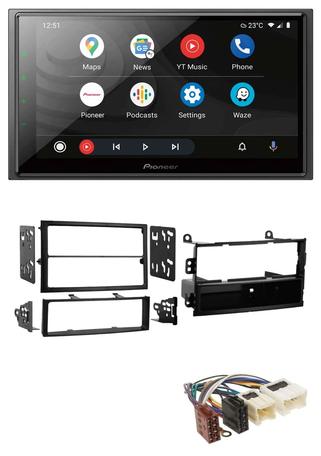 Pioneer USB 2DIN DAB MP3 Bluetooth Autoradio für Nissan 350Z Roadster 02-05